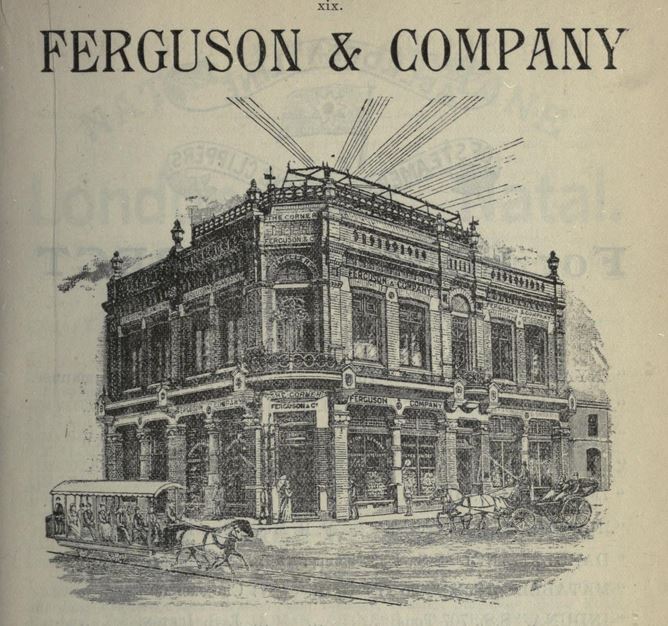 Ferguson and Company, Jewellers and Silversmith, 'The Corner', Durban