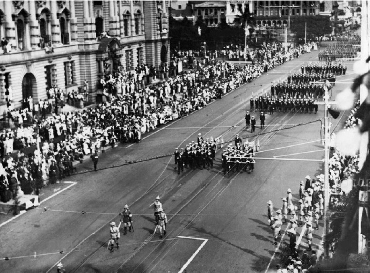 King's Jubilee March Past, West Street, Durban, 1935