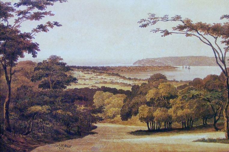 Port Natal, 1951, watercolour by James B West, Surveyor