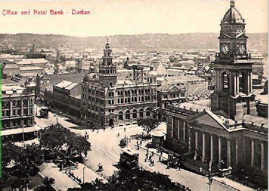 Post Office and the Natal bank and tower, West Street, Durban