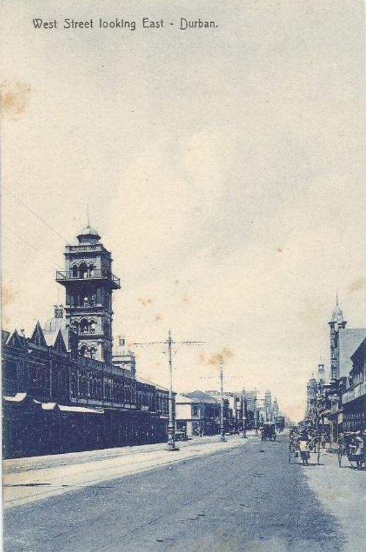 The top end of West Street, Mosque, Durban