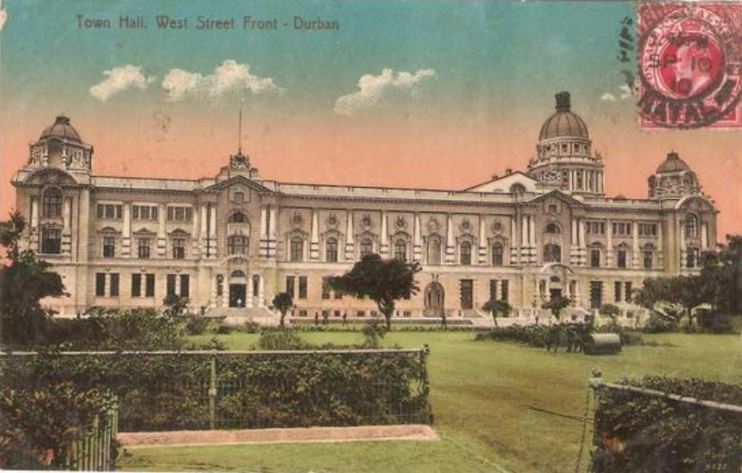 Town Hall from Gardens, Durban