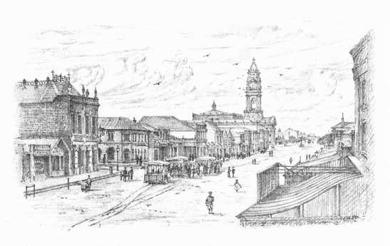 West Street, Durban, 1891, Cathcart W Methven