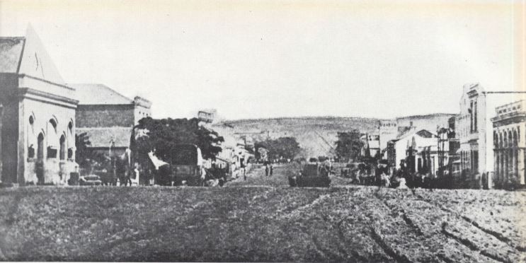 West Street, Durban, looking towards the Berea, photographed in the 1860's