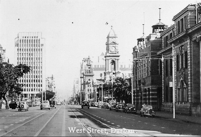 West Street with the Public Works Building on the right