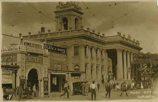 Gardiner Street, Post Office, Durban, with the Empire Cinema to the left