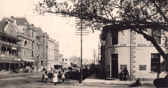 The corner of Gardiner and West Street, Durban