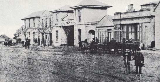 The west side of Gardiner Street, between West and Smith Streets, Durban, 1860