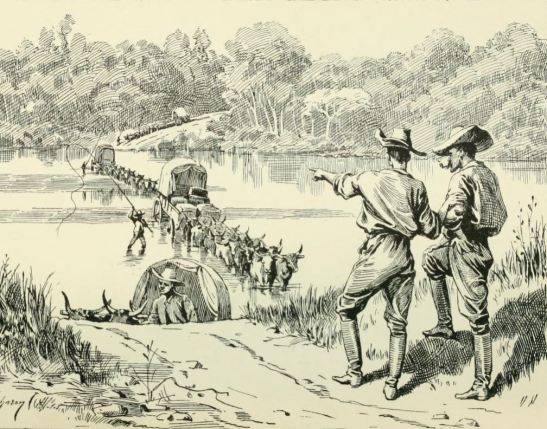 crossing the lundi river, wagon